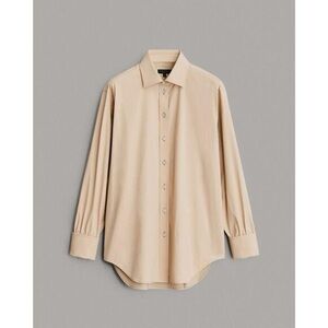 rag & bone Women’s Beige Diana 100% Cotton Poplin Shirt